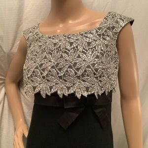 Elegant Black and Silver Dress